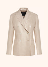 Kiton beige jacket for woman, in viscose