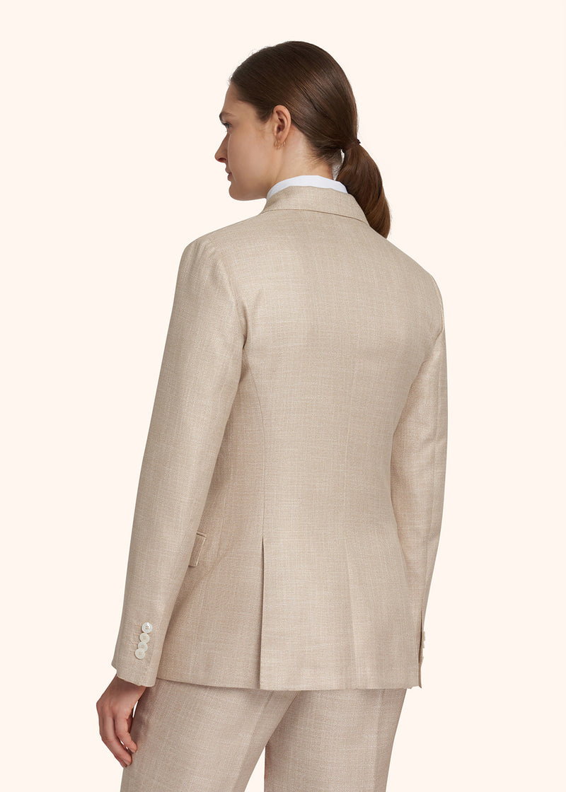 Kiton beige jacket for woman, in viscose 3
