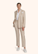 Kiton beige jacket for woman, in viscose 5