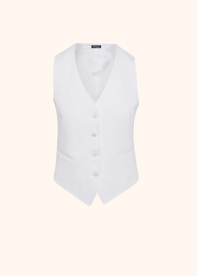 Kiton white shirt for woman, in viscose