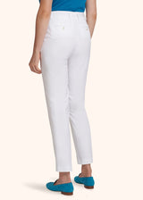 Kiton white trousers for woman, in cotton 3