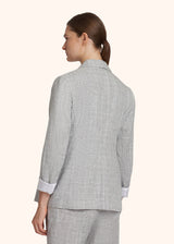 Kiton grey jacket for woman, in linen 3