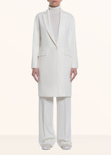 Kiton white coat for woman, in cashmere 2