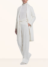 Kiton white coat for woman, in cashmere 5
