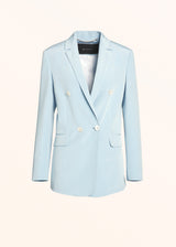 Kiton celestial blue jacket for woman, in silk