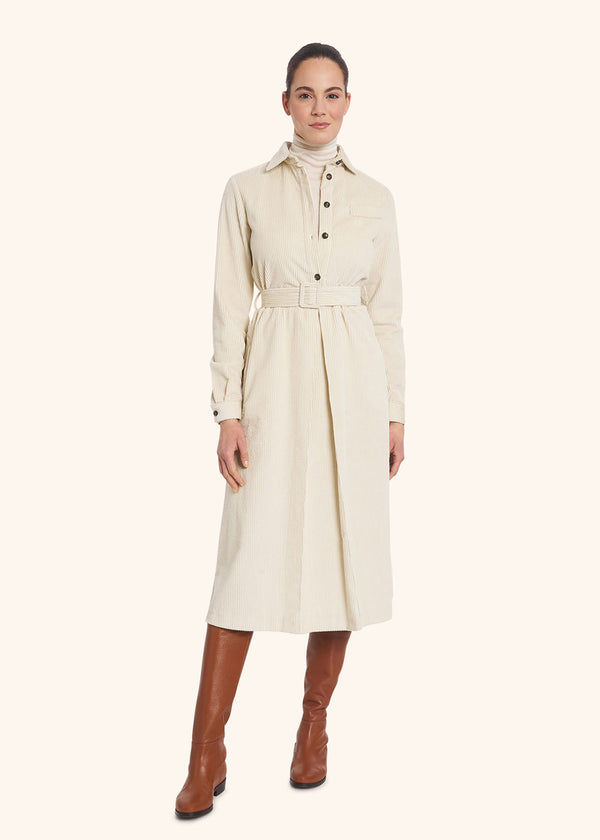 Kiton white dress for woman, in cotton 2