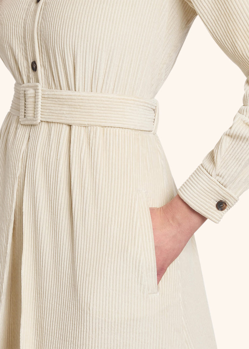 Kiton white dress for woman, in cotton 5