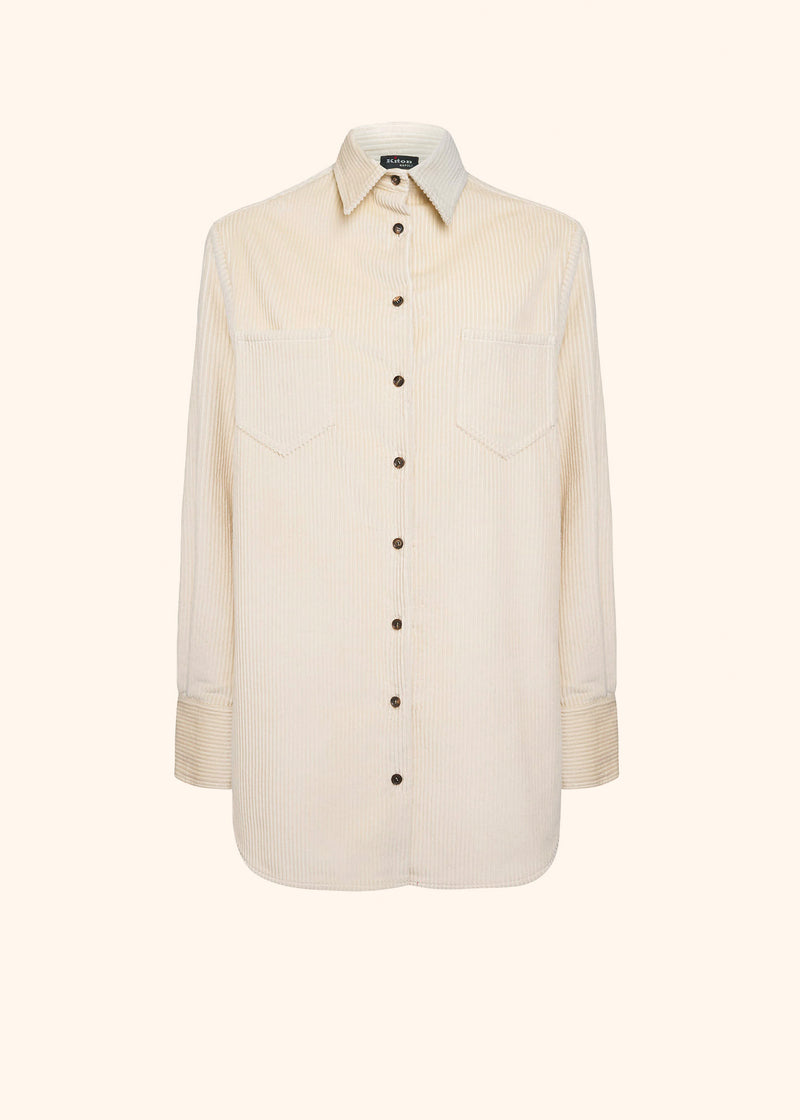 Kiton white shirt for woman, in cotton