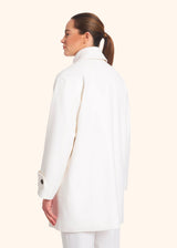 Kiton white coat for woman, in cashmere 3