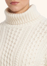 Kiton white jersey for woman, in cashmere 4