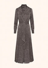 Kiton medium grey dress for woman, in silk