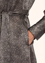 Kiton medium grey dress for woman, in silk 4
