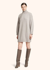 Kiton light beige dress knitted for woman, in cashmere 2