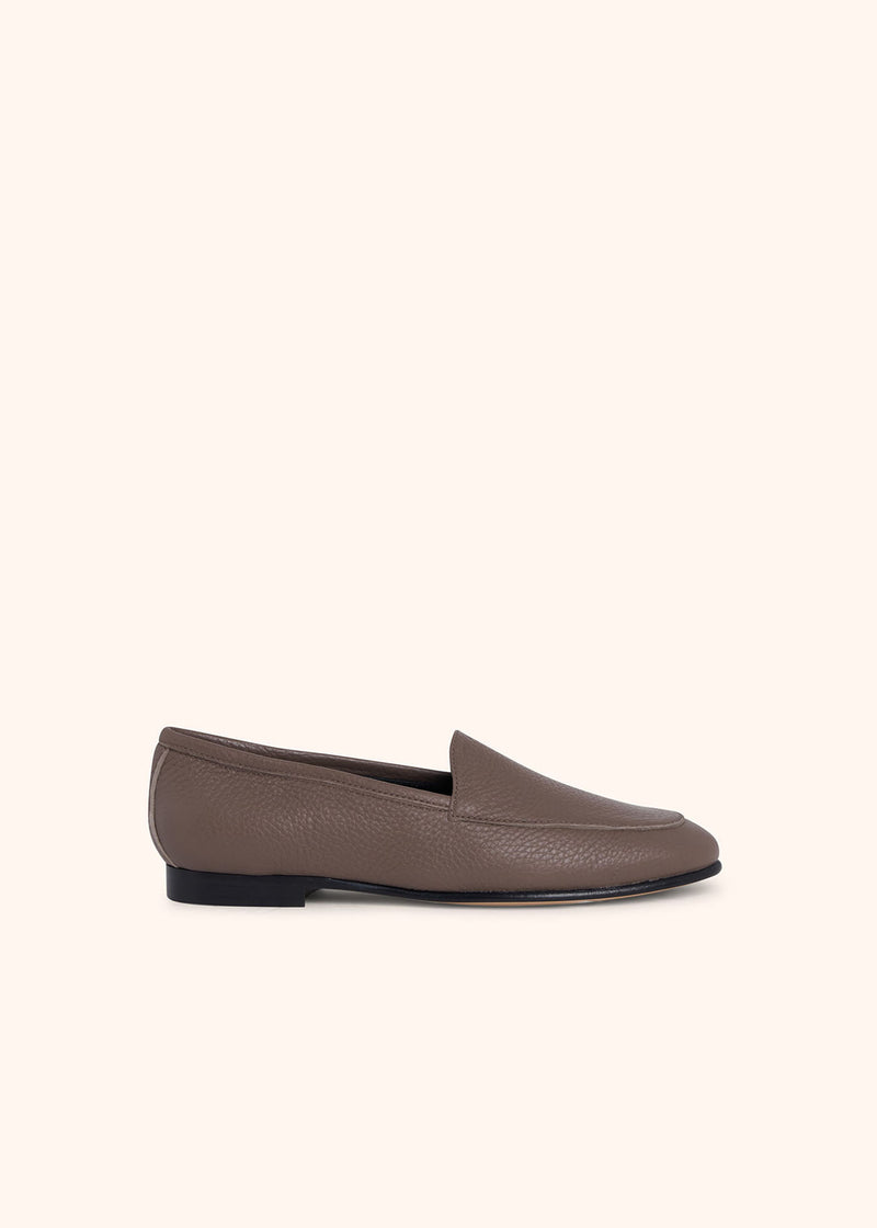 Kiton taupe shoes for woman, in deerskin