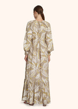 Kiton beige/yellow dress for woman, in silk 3