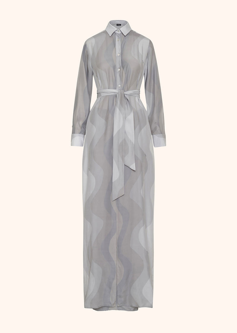 Kiton grey dress for woman, in silk 1
