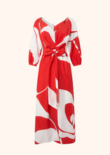 Kiton red dress for woman, in silk