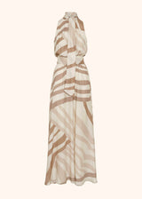 Kiton beige dress for woman, in silk