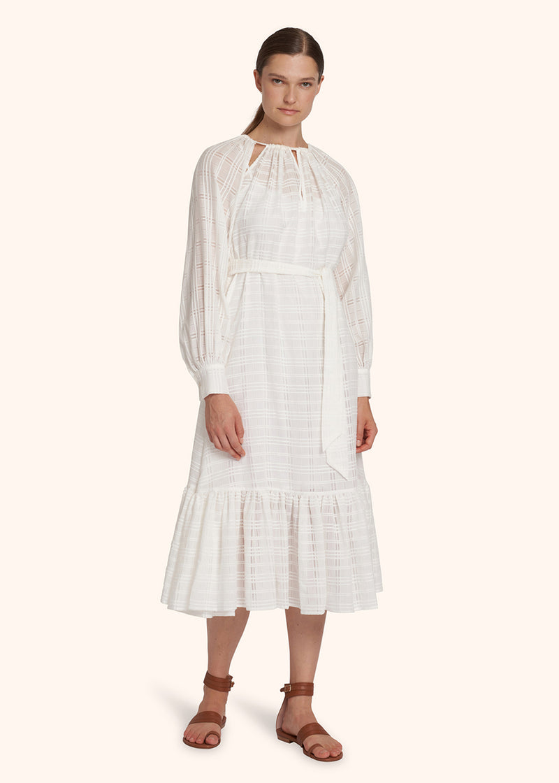 Kiton white dress for woman, in cotton 5