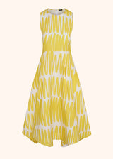 Kiton yellow dress for woman, in cotton
