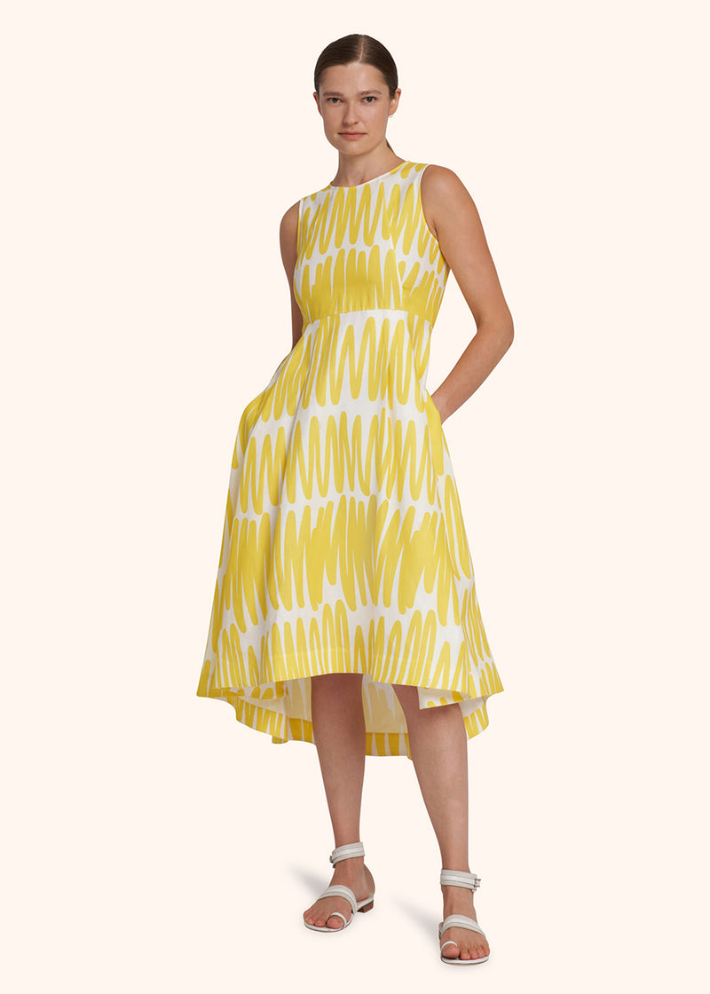 Kiton yellow dress for woman, in cotton 2