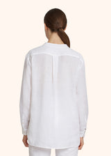 Kiton white shirt for woman, in linen 3