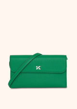 Kiton green dkami - fanny pack for woman, in deerskin