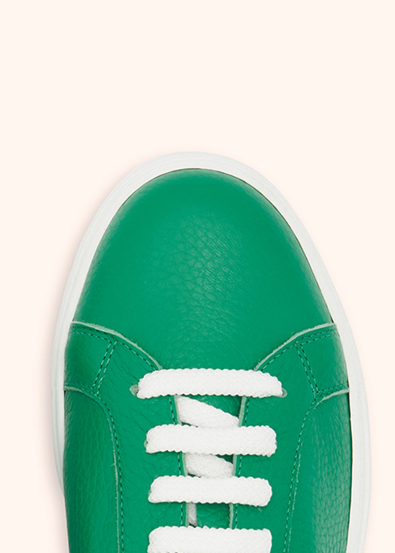 Kiton apple green shoes for woman, in deerskin 4