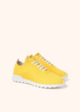 Kiton yellow shoes for woman, in cotton 2