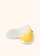 Kiton yellow shoes for woman, in cotton 3