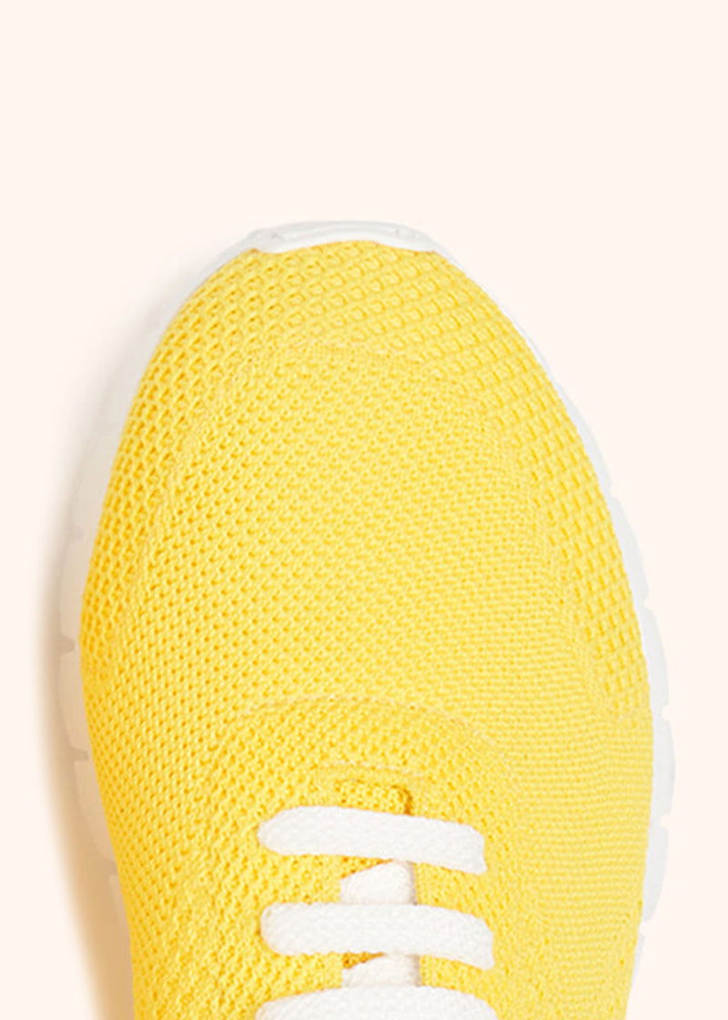 Kiton yellow shoes for woman, in cotton 4