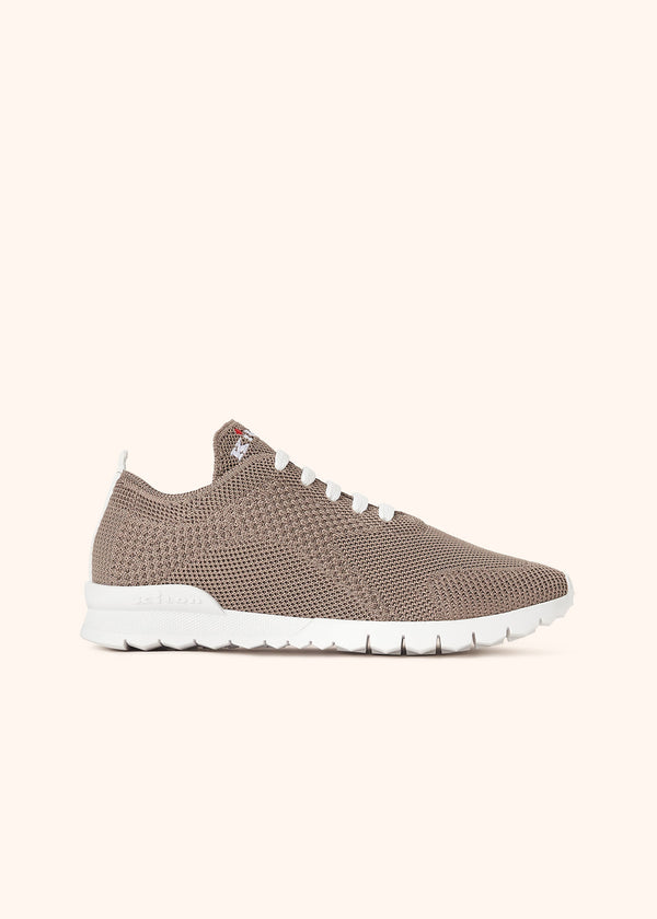 Kiton taupe sneakers shoes for woman, in cotton