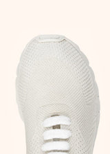 Kiton cream shoes for woman, in cashmere 4
