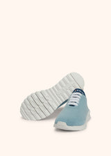 Kiton sky blue shoes for woman, in cashmere 3