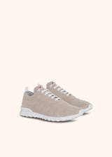 Kiton beige shoes for woman, in cashmere 2