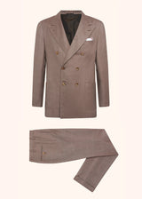 Kiton beige suit for man, in cashmere