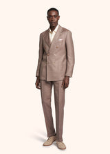 Kiton beige suit for man, in cashmere 2