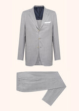 Kiton grey suit for man, in cashmere