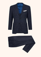 Kiton blue suit for man, in cashmere