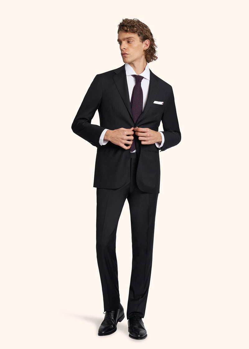 Kiton black suit for man, in wool 2