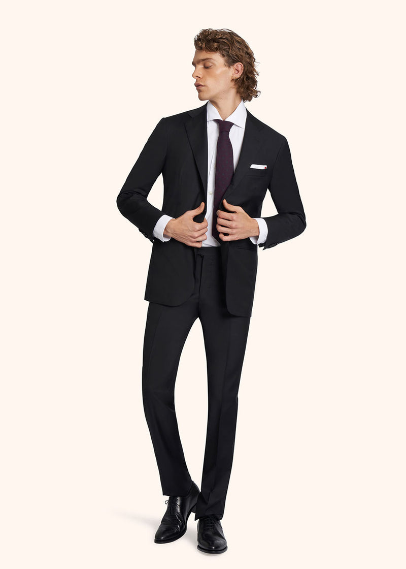 Kiton black suit for man, in wool 5