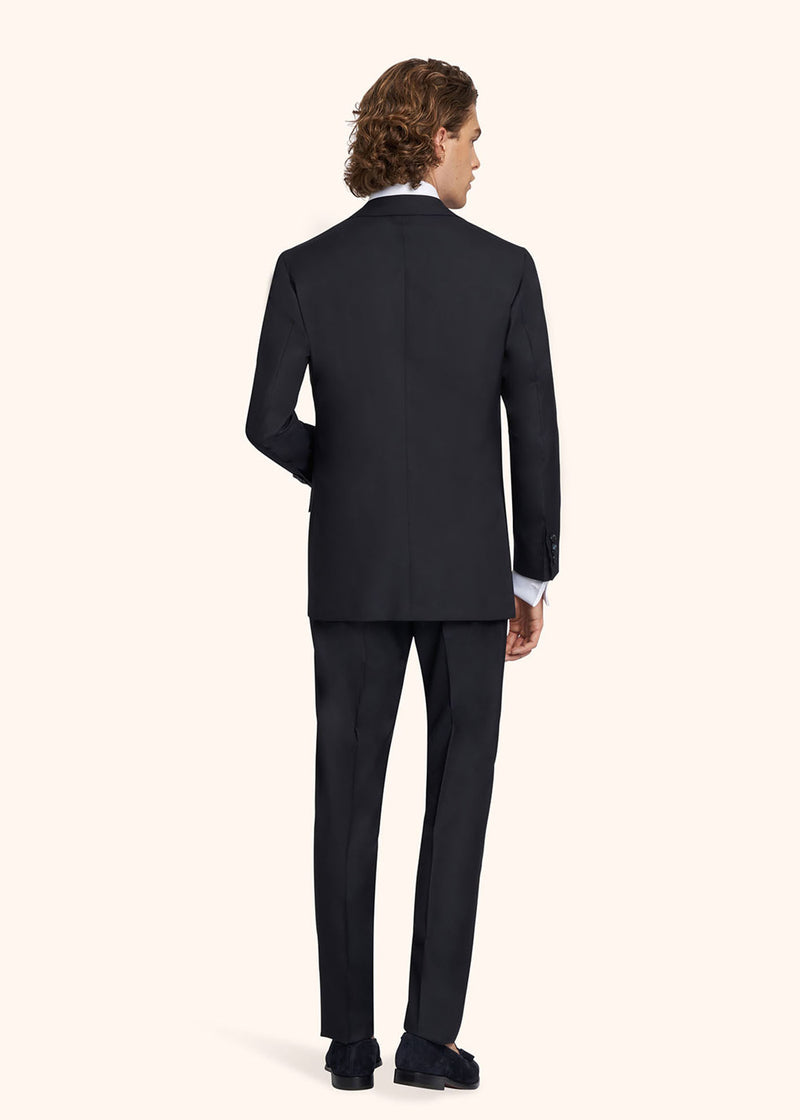 Kiton navy blue suit for man, in wool 3