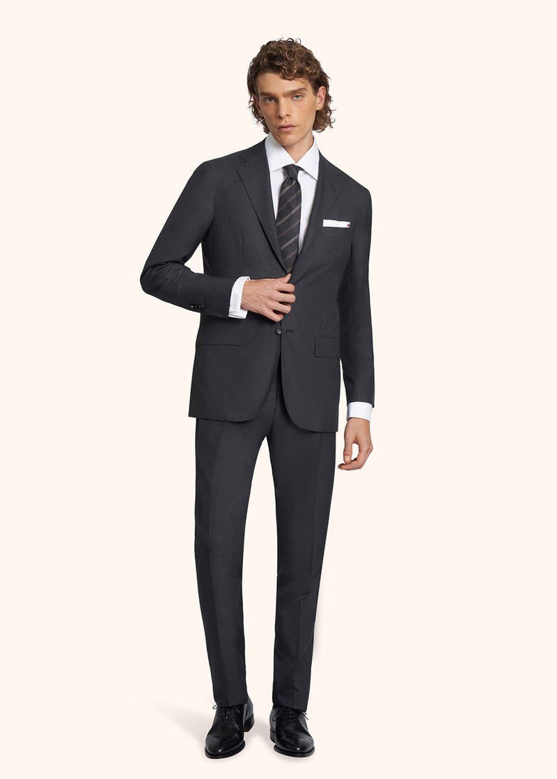 Kiton dark grey suit for man, in wool 2