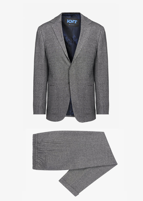 KNT medium grey suit, in cashmere 1