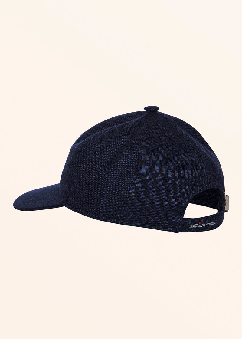 Kiton hat form adjustable baseball for man, in virgin wool 2