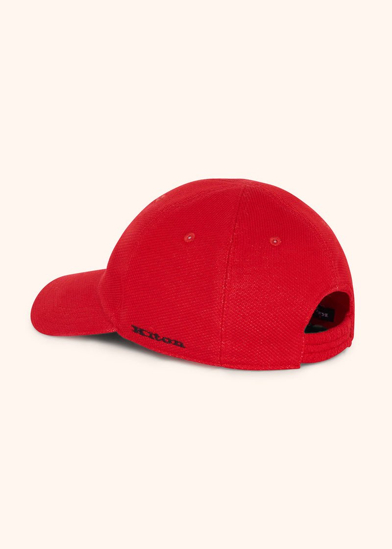 Kiton red hat baseball for man, in cotton 2