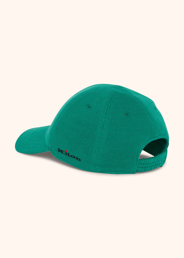 Kiton emerald green hat baseball for man, in cotton 2