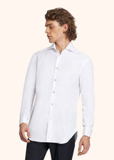 Kiton white shirt for man, in cotton 2