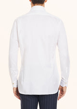 Kiton white shirt for man, in cotton 3