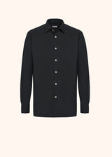 Kiton black shirt for man, in cotton
